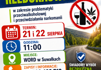 Kurs reedukacyjny w zakresie problematyki przeciwalkoholowej i przeciwdziałania narkomanii