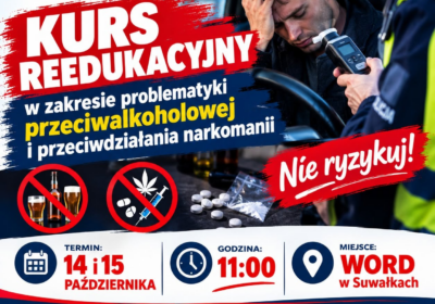 KURS reedukacyjny w zakresie problematyki przeciwalkoholowej i przeciwdziałania narkomanii