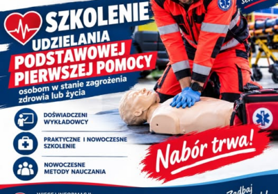 SZKOLENIE UDZIELANIA PODSTAWOWEJ PIERWSZEJ POMOCY