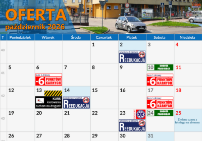 OFERTA NA MIESIĄC PAŹDZIERNIK 2026 r.